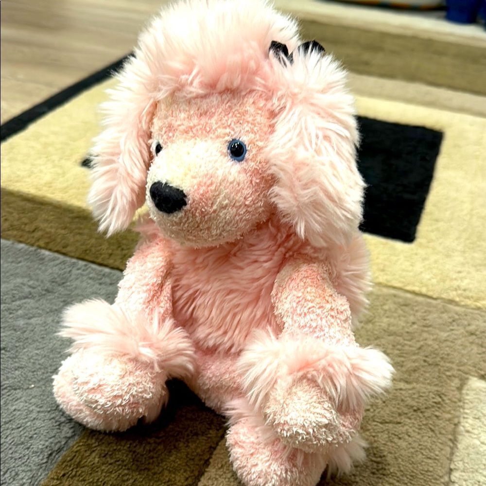 Plush Pink Dog Toy